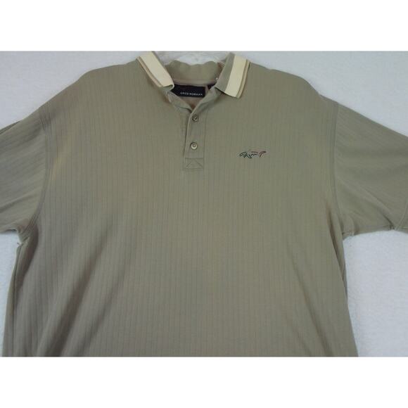 Greg Norman Polo Shirt Mens Extra Large Brown Golf Golfing Outdoors Short Sleeve - Picture 10 of 12